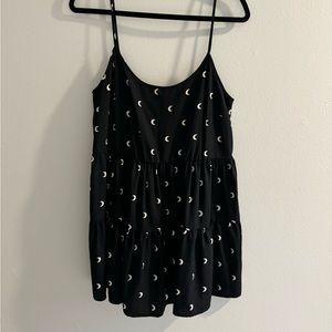 Black Moon Spaghetti Strap Dress